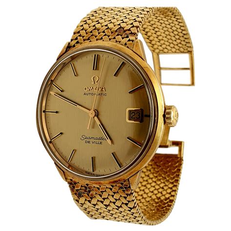 1993 omega gold watch for sale|vintage omega solid gold watch.